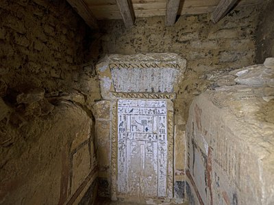 One of the recently discovered tombs at the&nbsp;Saqqara archaeological site