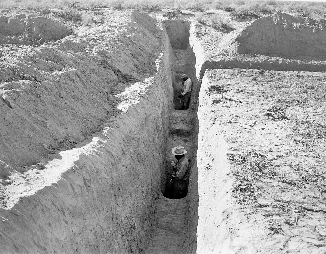 1959 excavation of ancient canals