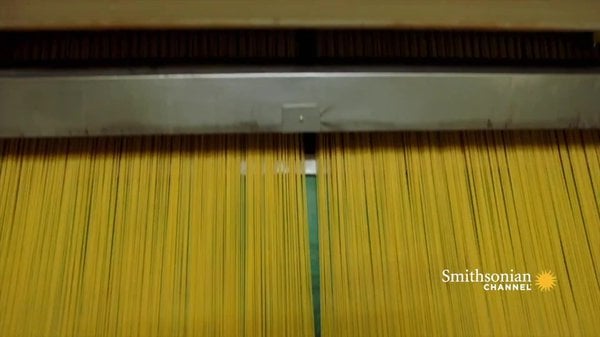 Preview thumbnail for This Machine Creates A Mesmerizing Waterfall Of Pasta   Inside The Factory   Smithsonian Channel