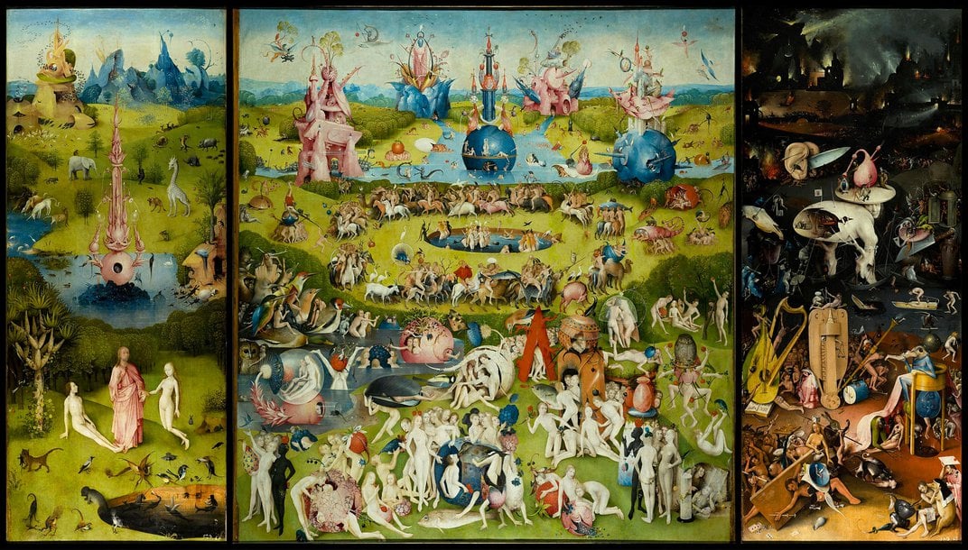 Hieronymus Bosch, The Garden of Earthly Delights, 1490 to 1510
