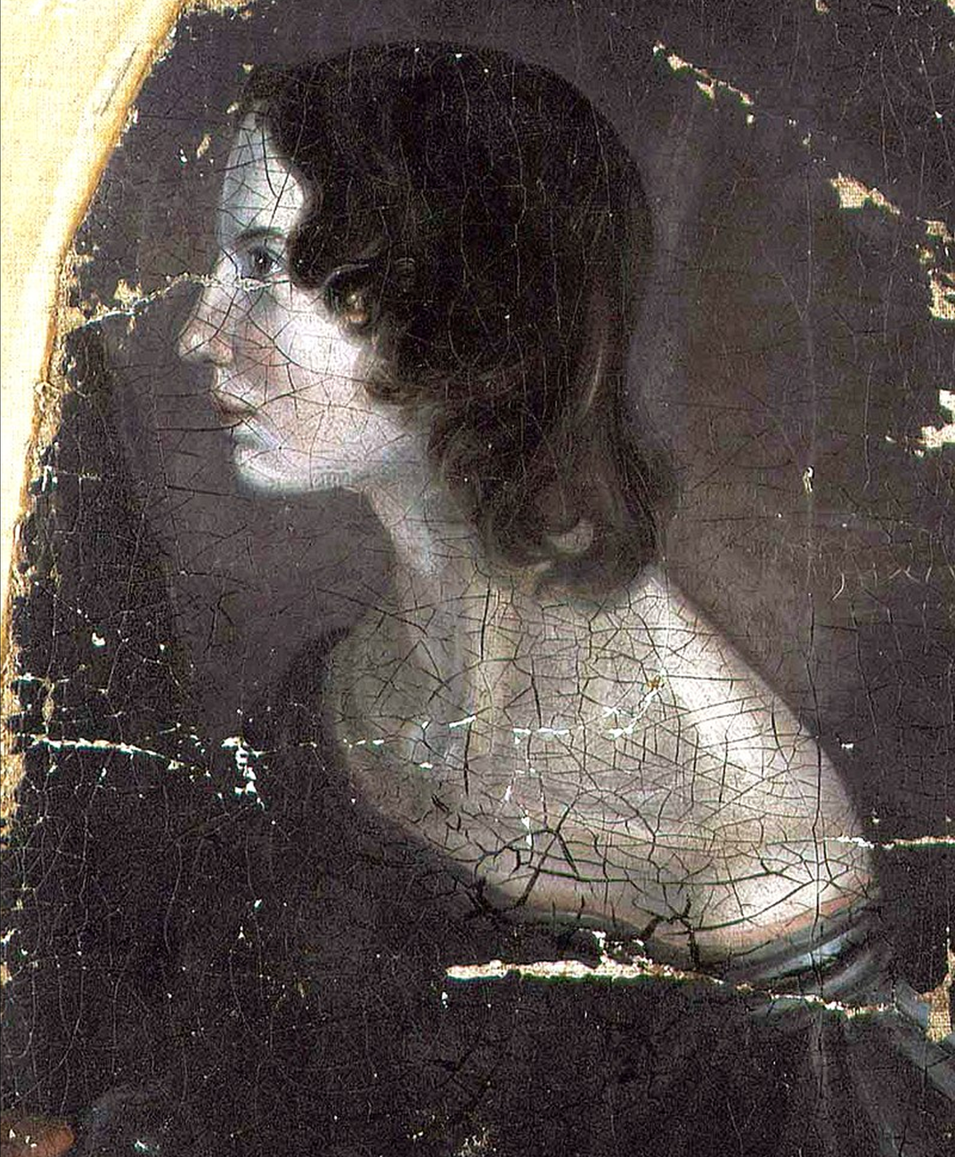 Branwell's 1833 portrait of either Emily or Anne